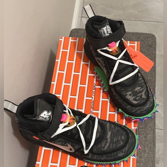 Nike x Off-white Air Force 1 Mid SP Black / Clear - Picture 4 of 9